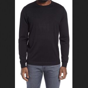 Men's Nordstrom Black Coolmax Crewneck Sweater Size Small‎